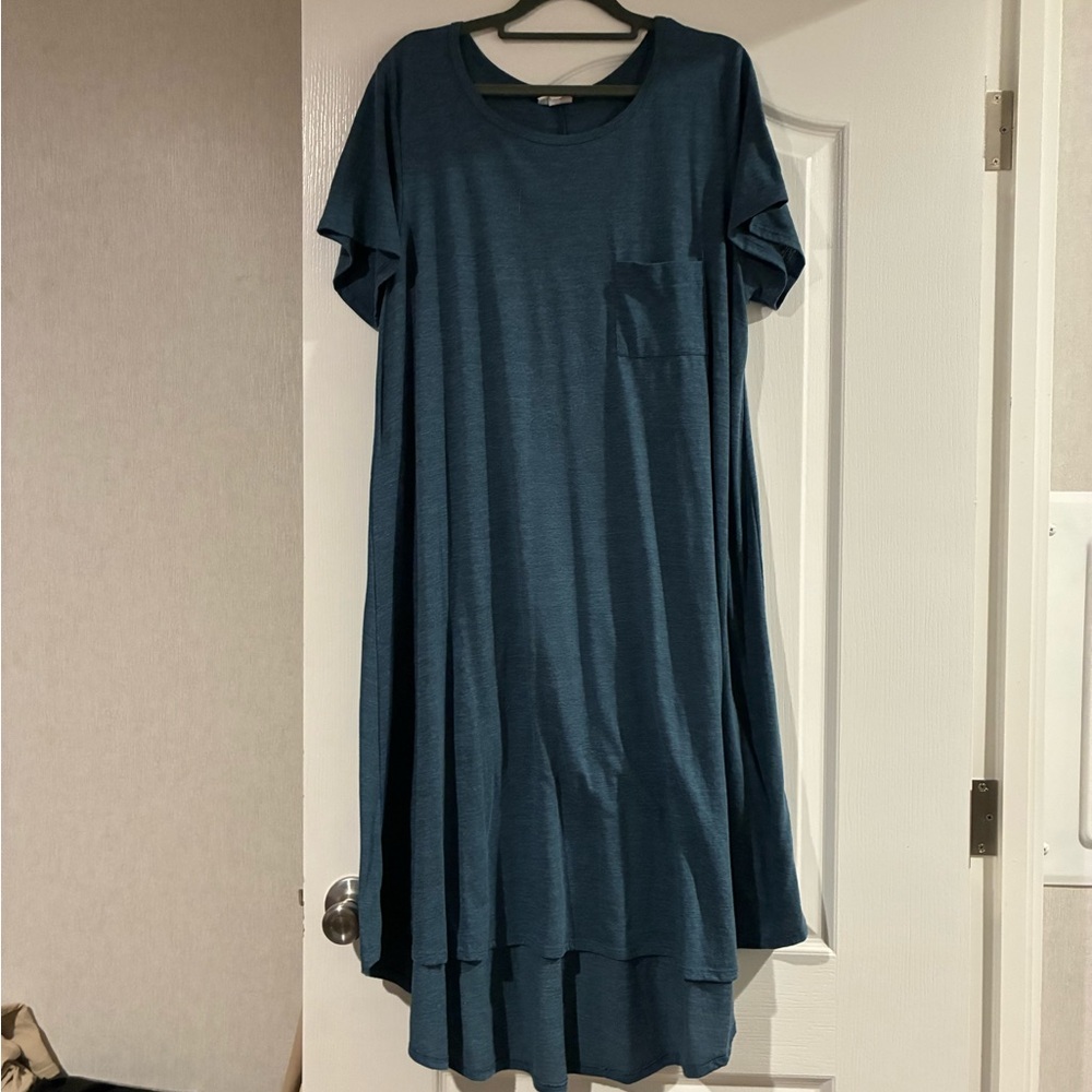 LuLaRoe Blue Maxi Dress